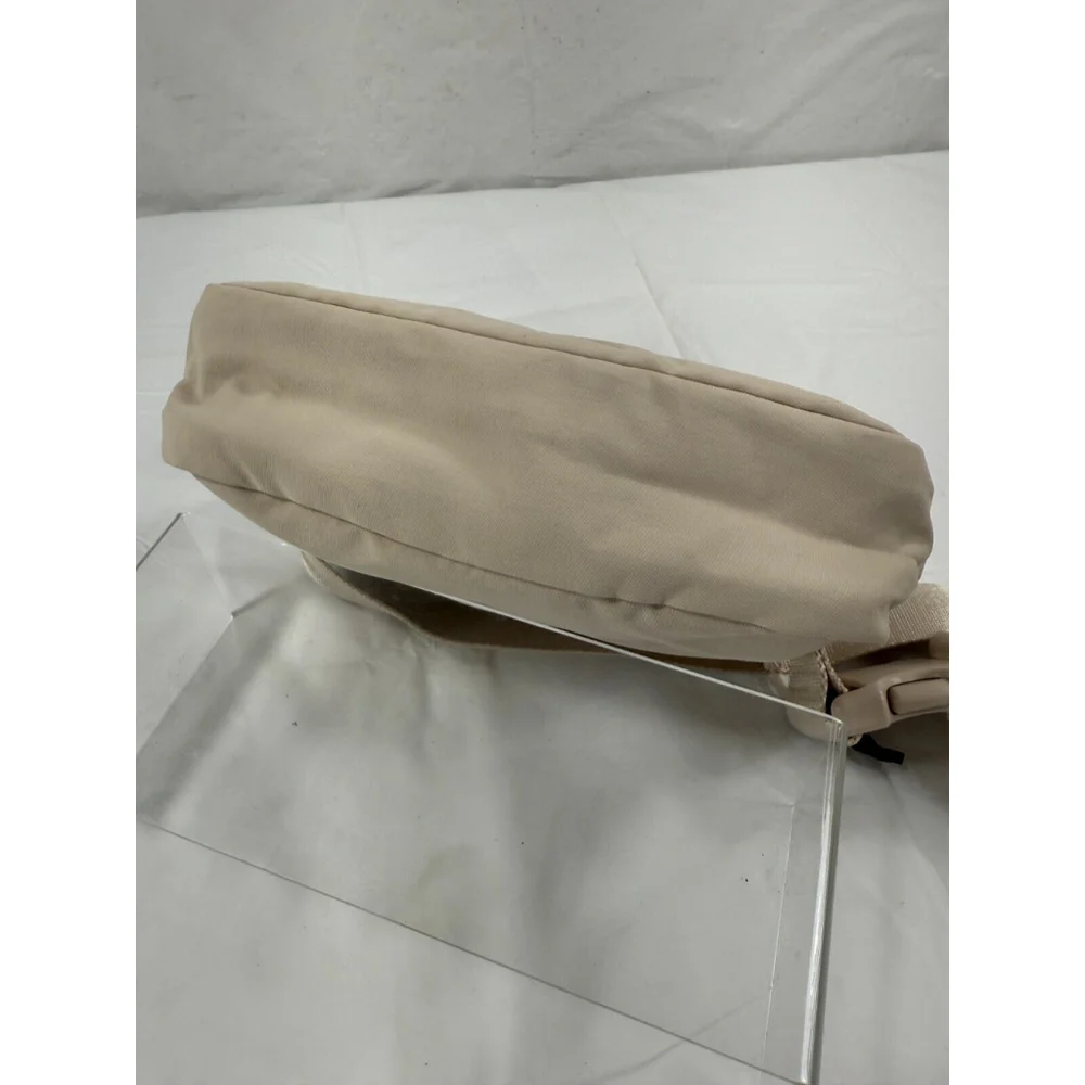 Small Beige Nylon Waist/Crossbody Bag